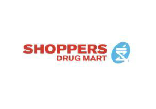 A shoppers drug mart logo is shown.